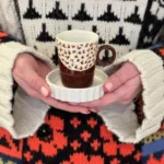 Renkli dalgalı fincan MeggDecor
