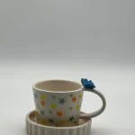 Kelebek desenli mug