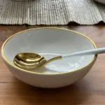 Altın yaldızlı Çorba kasesi Çap 14cm yükseklik 4cm