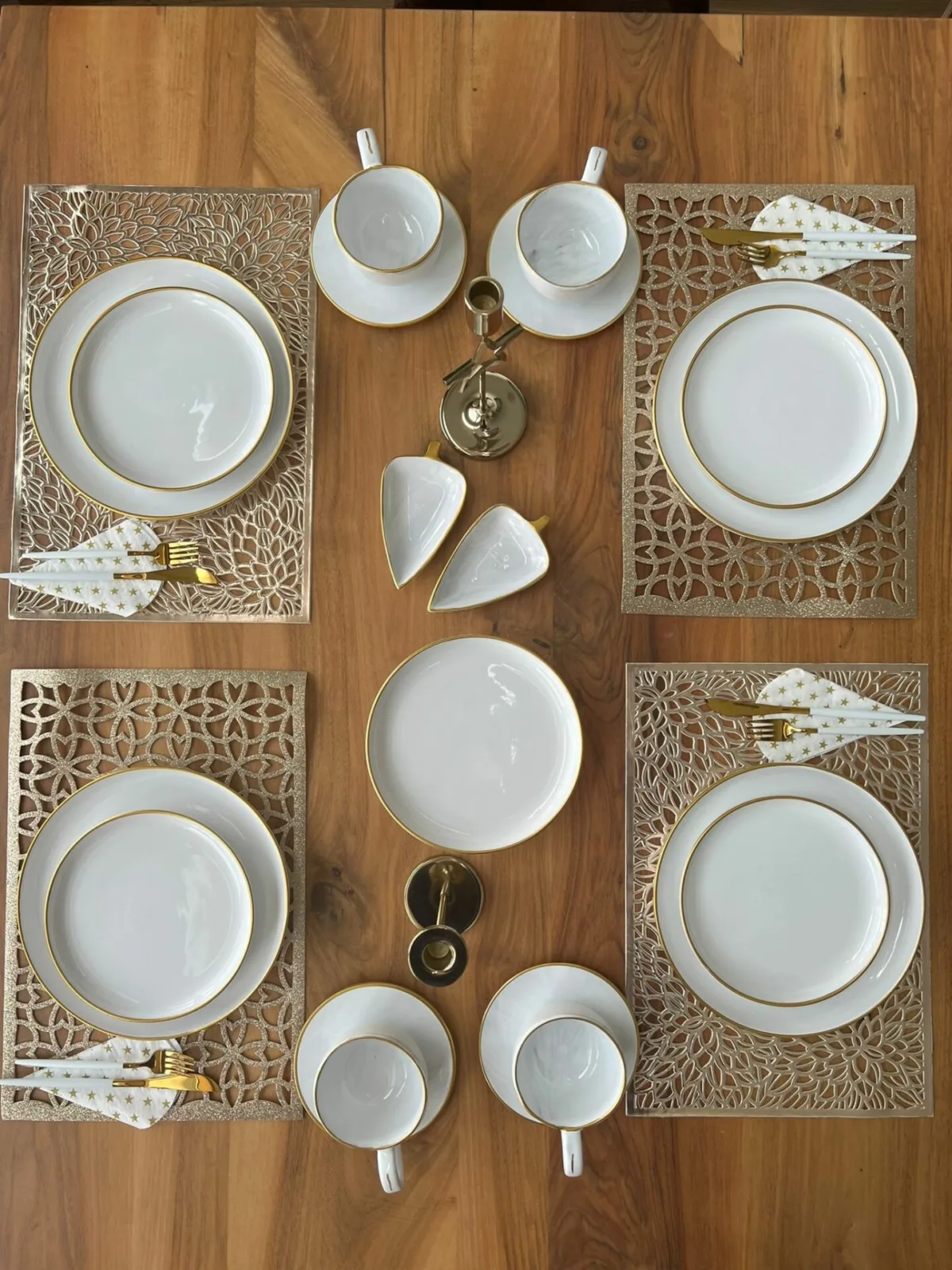 Altın yaldızlı Çorba kasesi Çap 14cm yükseklik 4cm - Görsel 4