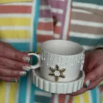 Kartenesi Altın Detaylı Mug Fincan