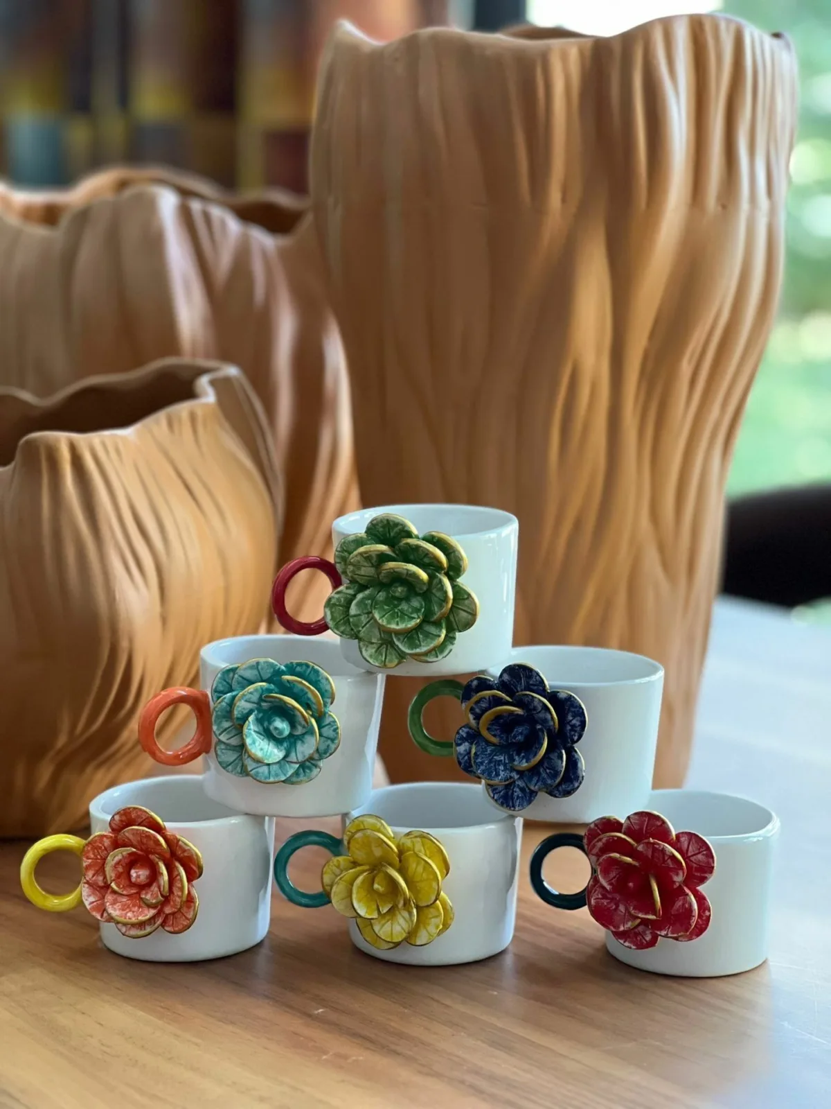 Sarı Güllü Fincan Mug Altlığı ile - Görsel 3