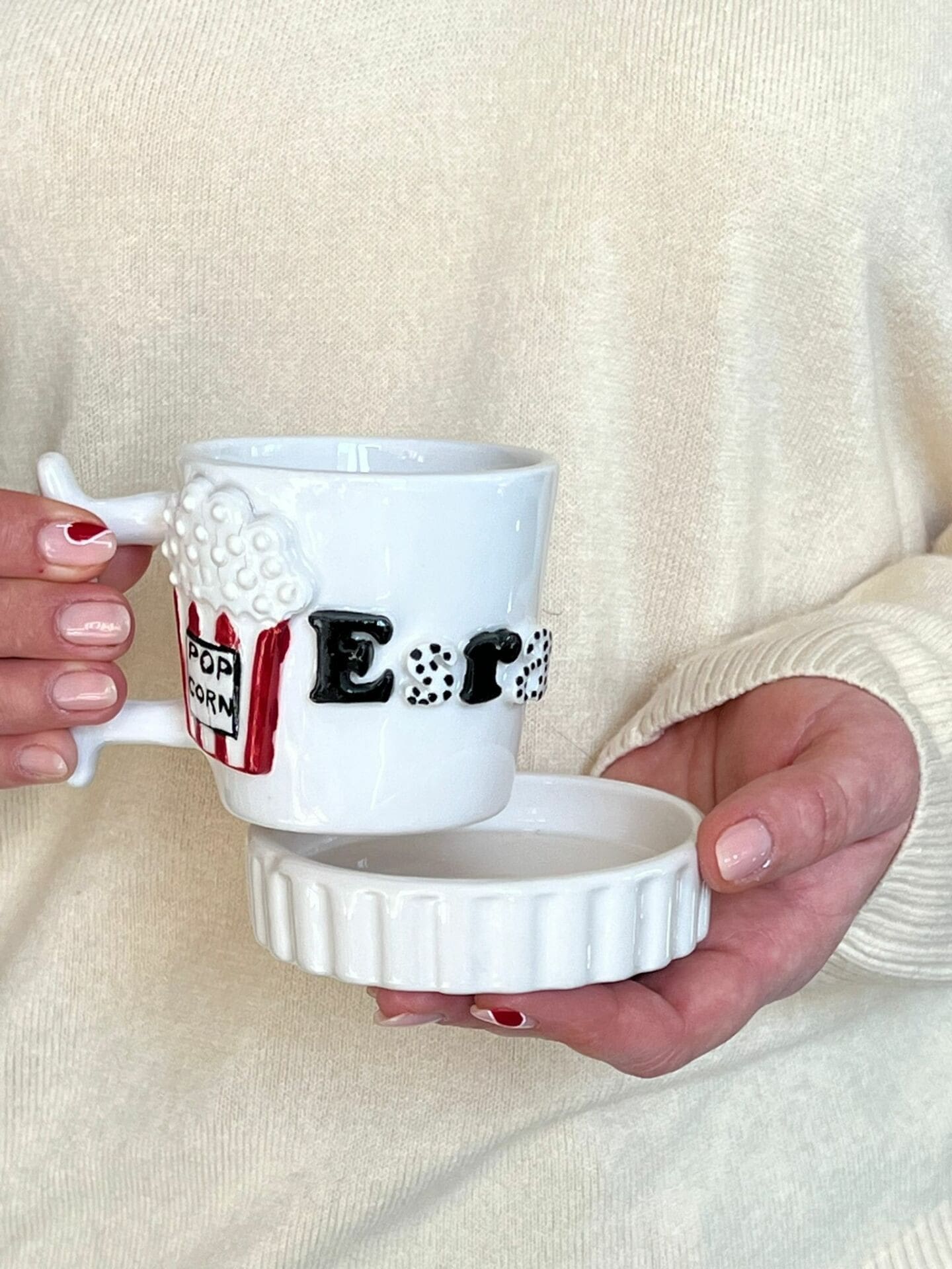 POP CORN İSİMLİ KUPA FİNCAN MUG POP CORN İSİMLİ KUPA FİNCAN MUG - Görsel 1
