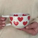 Meggdecor Özel Kalpli Kupa