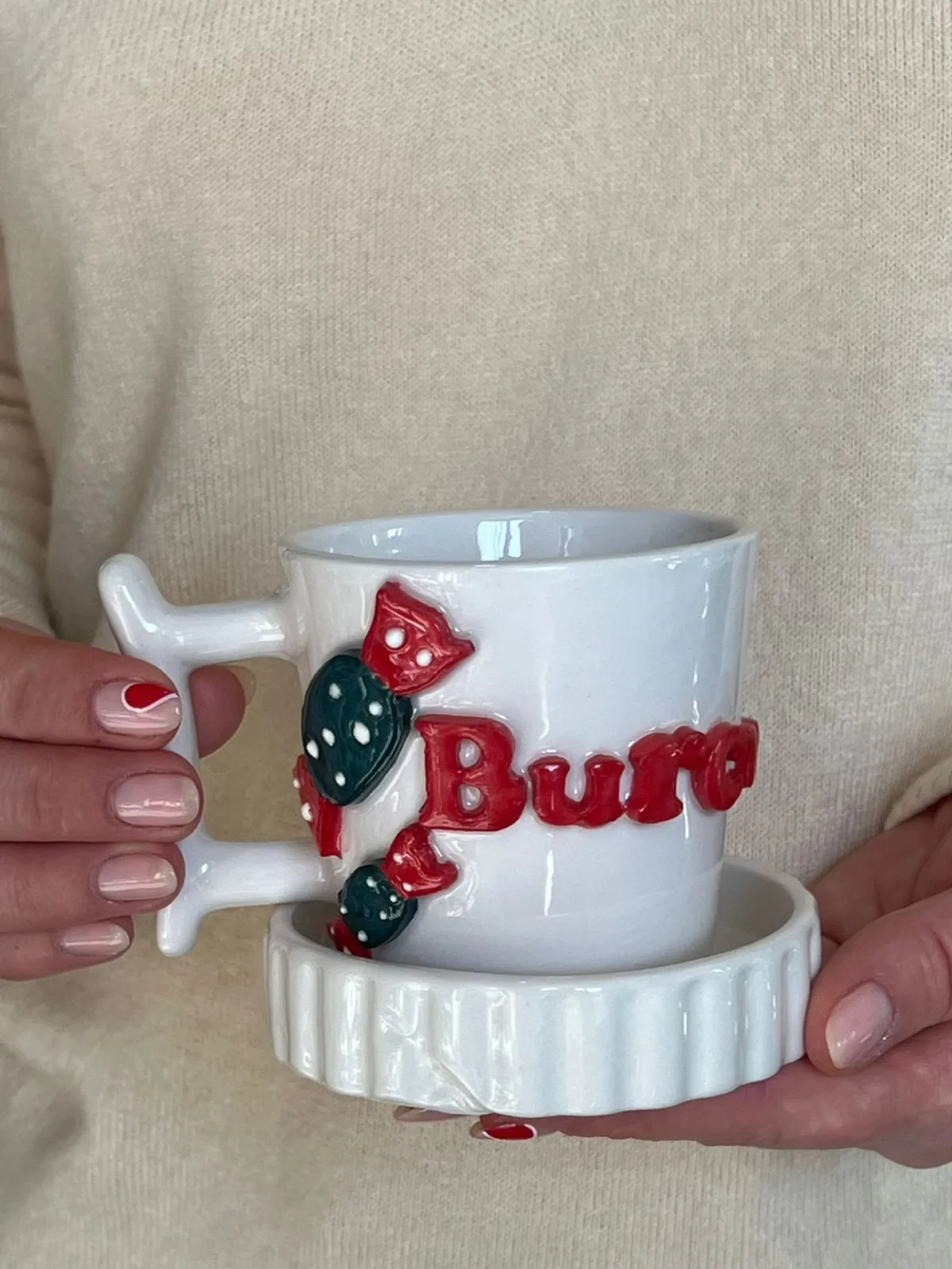ŞEKER  FİGÜRLÜ İSİMLİ KUPA FİNCAN MUG - Görsel 2