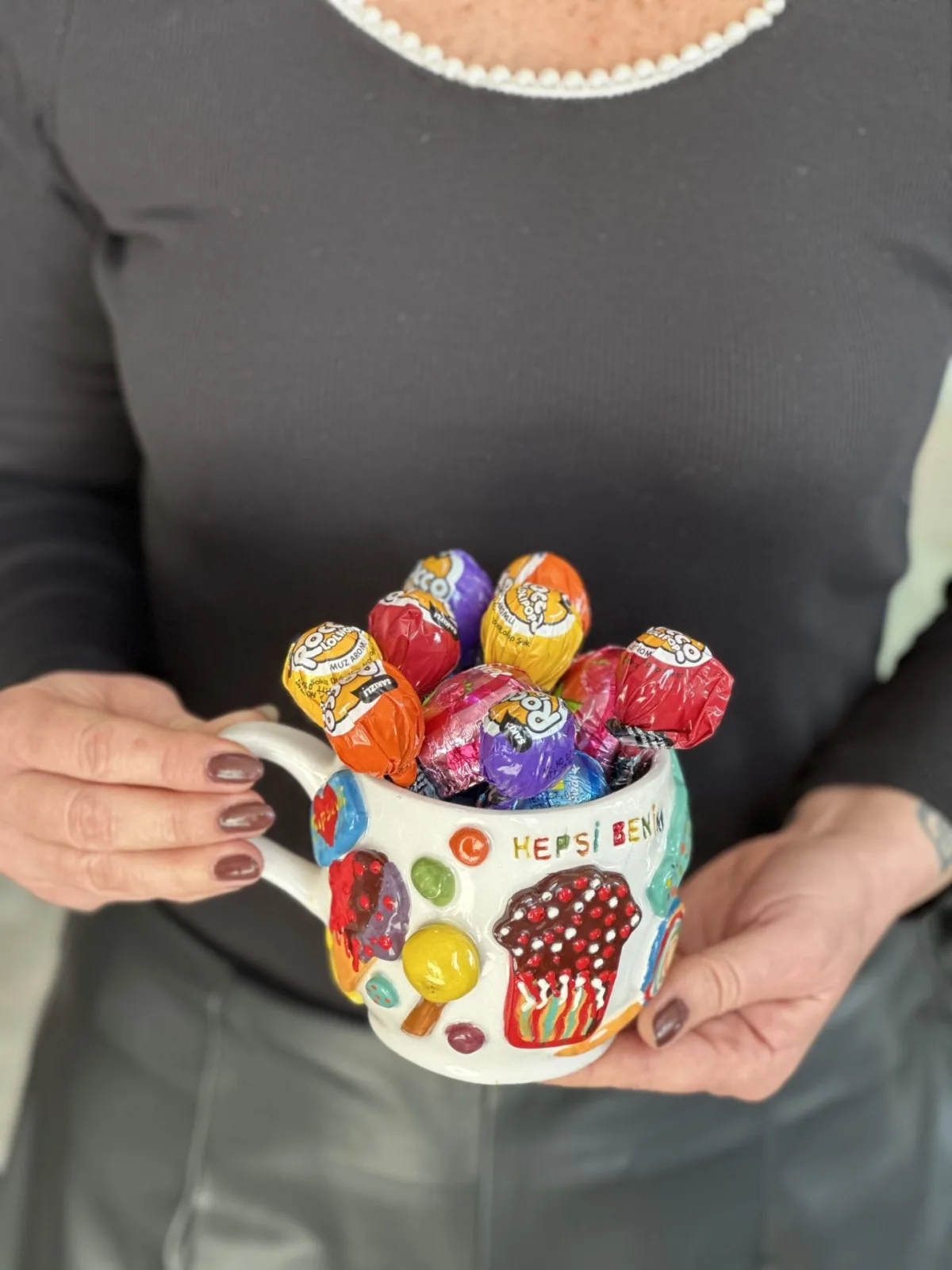 El Yapımı Candy Kupa - Görsel 3
