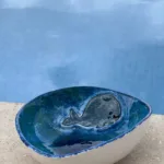 El Yapımı Özel Tasarım Balina Kase