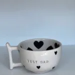 Meggdecor Özel  Kalpli Best Dad  Kupa