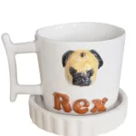 Patilerle Sıcacık Anlar - Pug Figürlü Kupa