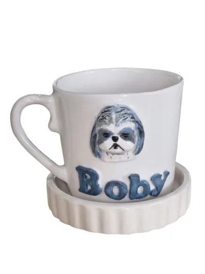 Patilerle Sıcacık Anlar - Shih Tzu Şitsu  Figürlü Kupa