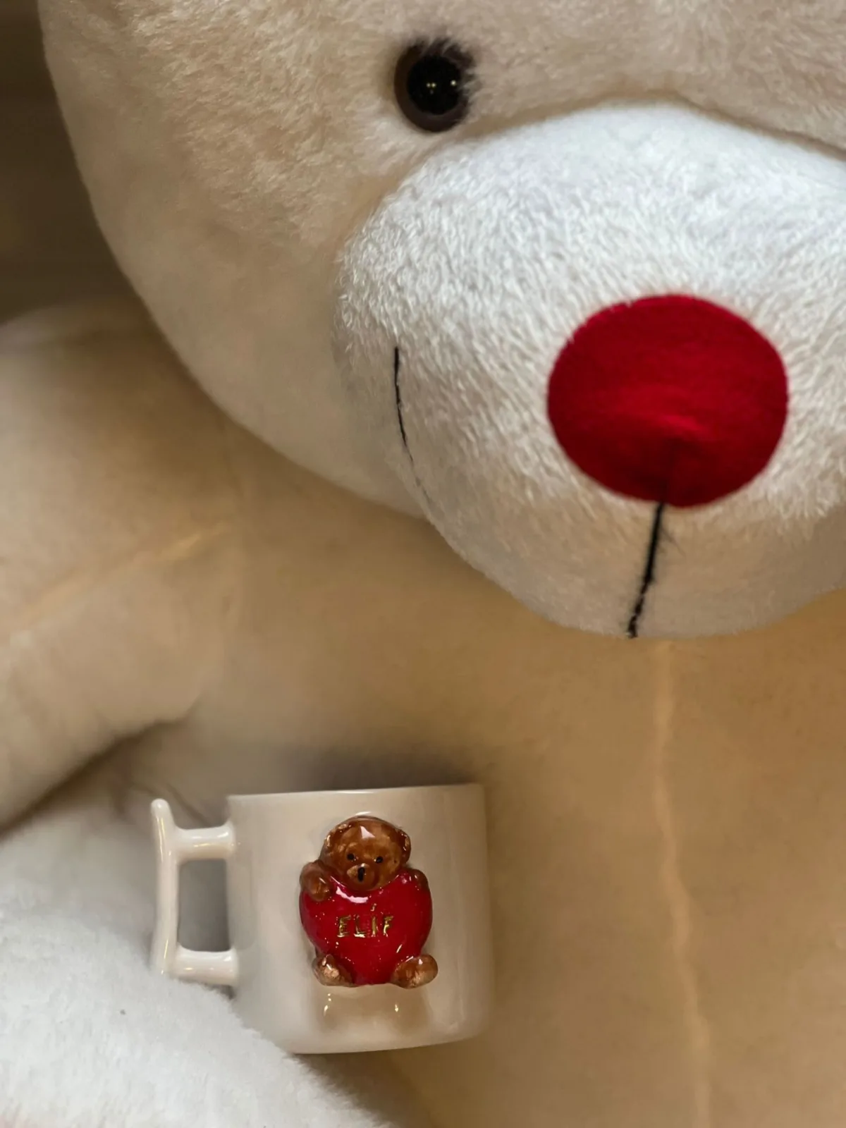 İsimli Ayıcık  Figürlü   Kupa Mug 420ML - Görsel 5