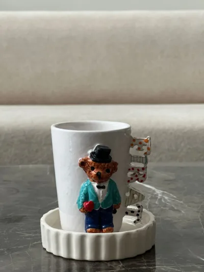 İsimli Mr Teddy  Figürlü  İsimli Fincan