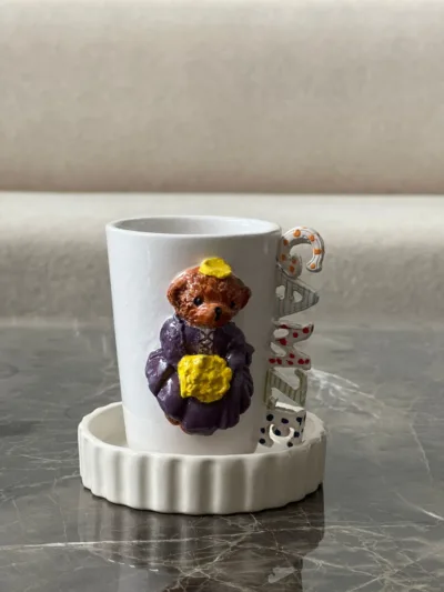 İsimli Mrs Teddy  Figürlü  İsimli Fincan