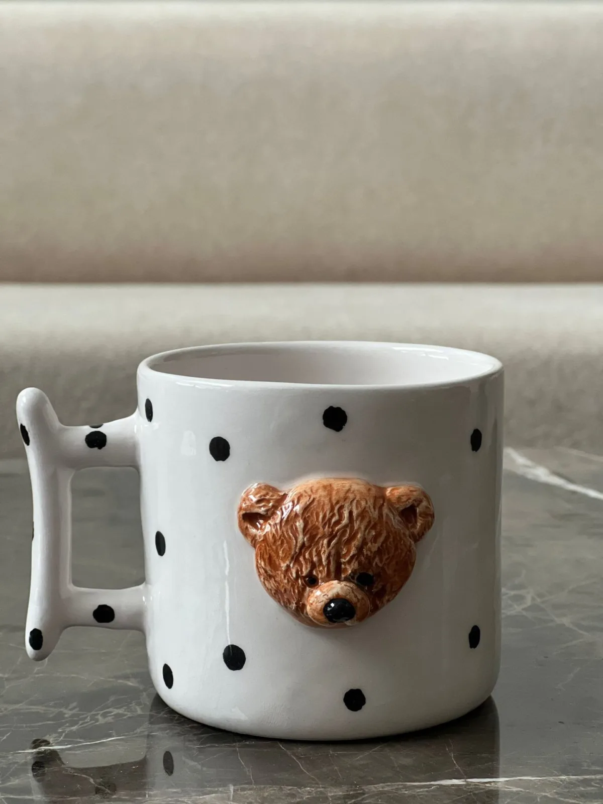 Dev Boy Kahve Teddy Kafa 420ml Kupa - Görsel 3