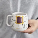 Friends Temalı El Yapımı & El Boyaması Seramik Kupa (240 ml)