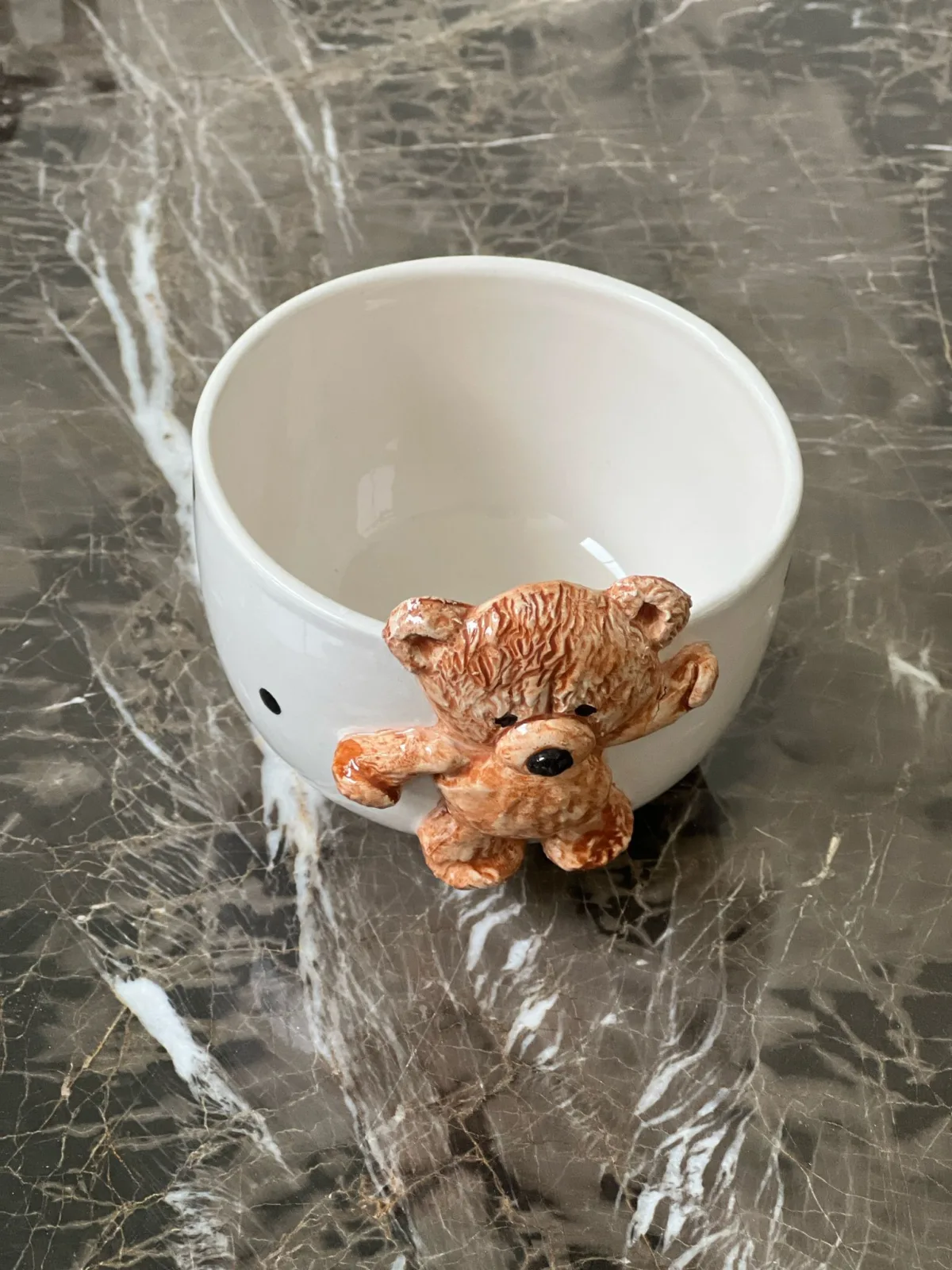 MeGgDecor Teddy Bear 2 Adet Kabartma Kase 300ml - Görsel 3