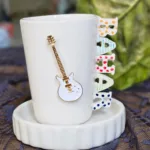 El Yapımı İsimli Gitar2 Figürlü Fincan