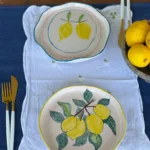 2 Adet El Yapımı Limon3 Temalı Sunum Tabağı