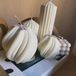 5;li Doğal Dekoratif Mum Seti % 100 Soya Mum