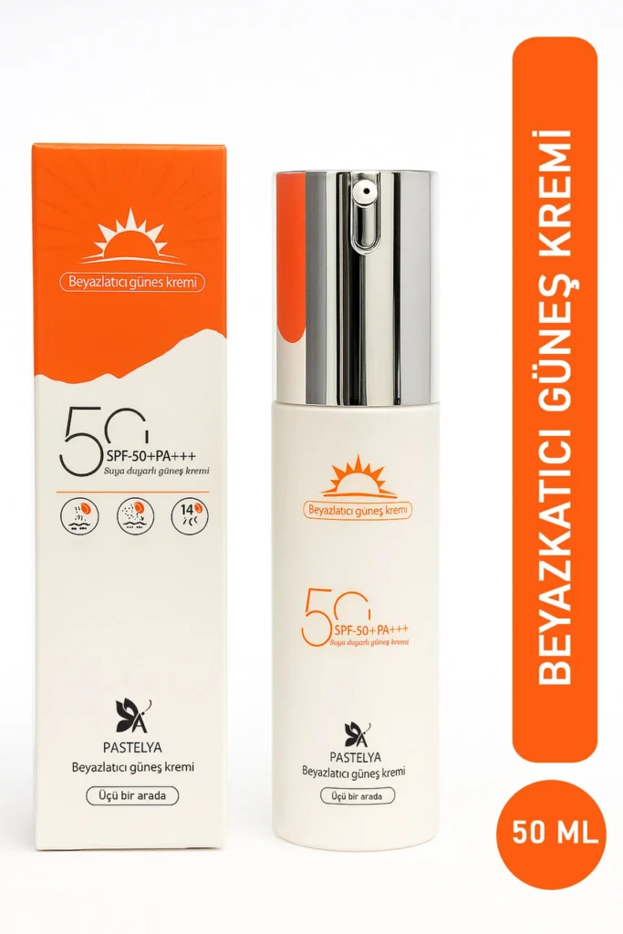 Beyazlatıcı Güneş Kremi SPF 50+ PA+++ – Leke Karşıtı, Cilt Koruyucu ve Nemlendirici 50ml