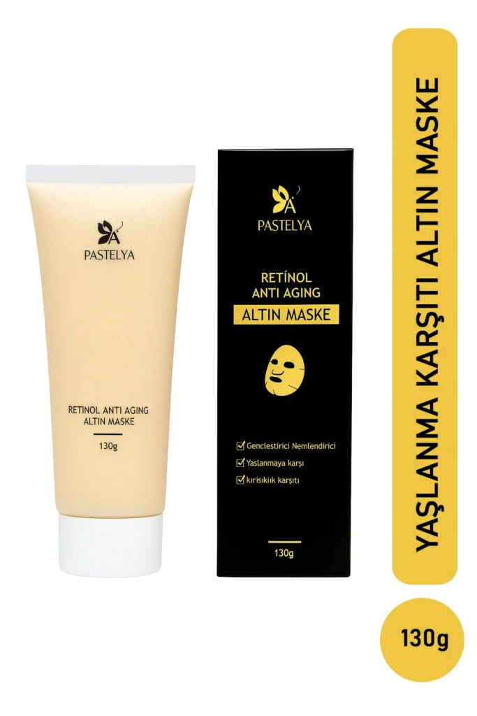 Retinol Anti Aging Altın Maske 130g Soyulabilir maske– Kırışıklık ve Yaşlanma Karşıtı, retinal