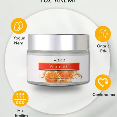 Vitamin C Yüz Kremi 50 g – Nemlendirici ve Onarıcı