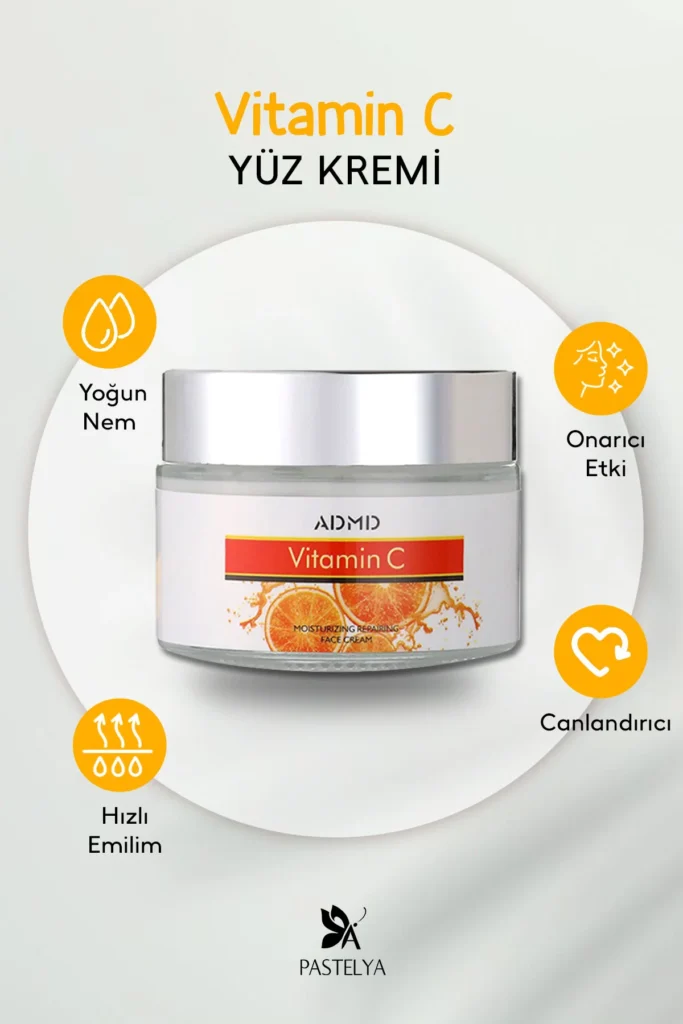Vitamin C Yüz Kremi 50 g – Nemlendirici ve Onarıcı